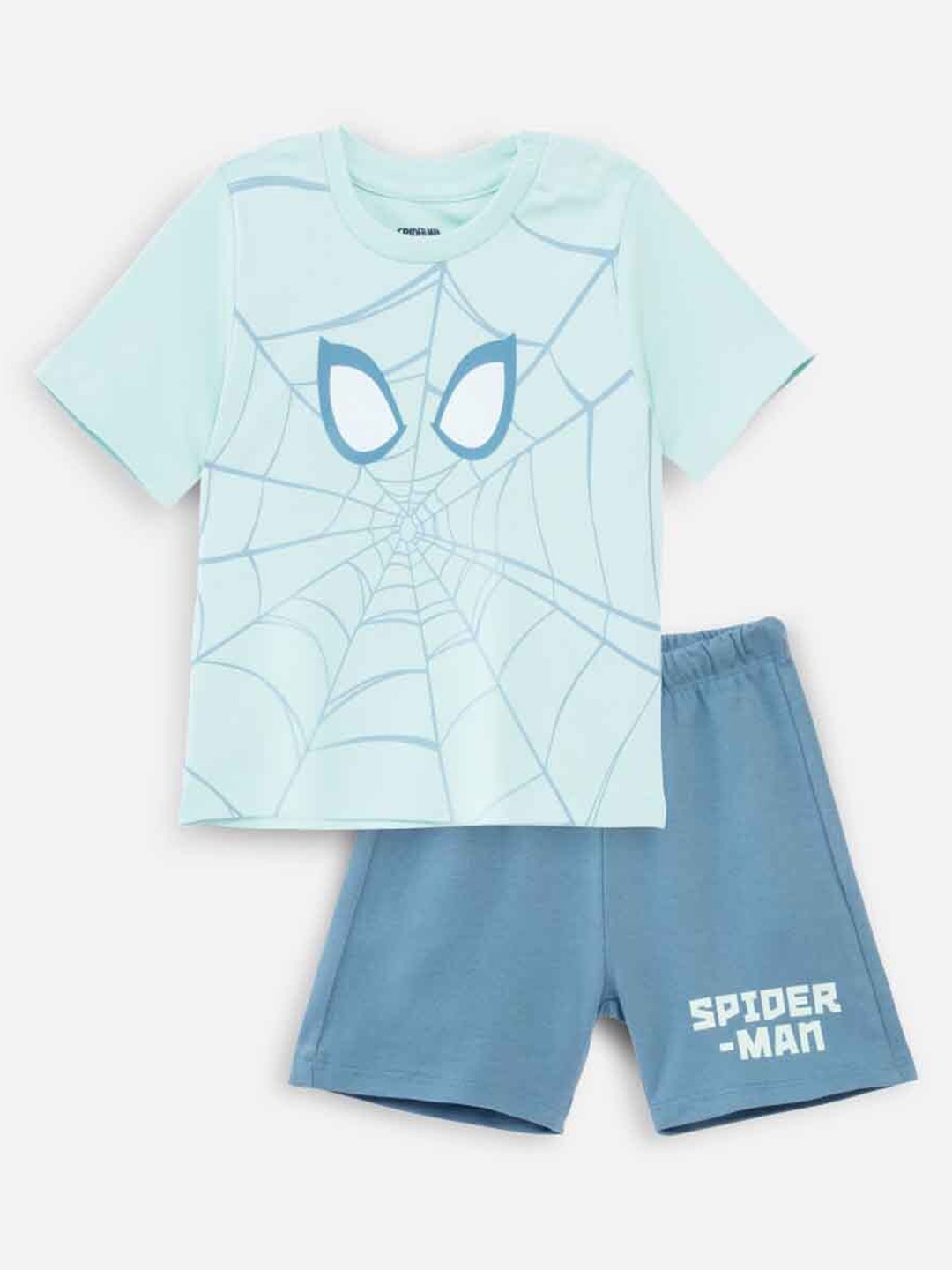 

Nap Chief Unisex Kids Printed T-shirt with Shorts, Blue