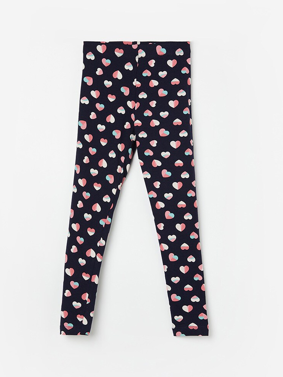 

Fame Forever by Lifestyle Girls Printed Ankle Length Leggings, Blue