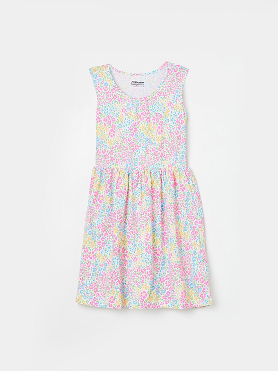 Fame Forever by Lifestyle Girls Fit & Flare Floral Dress, White
