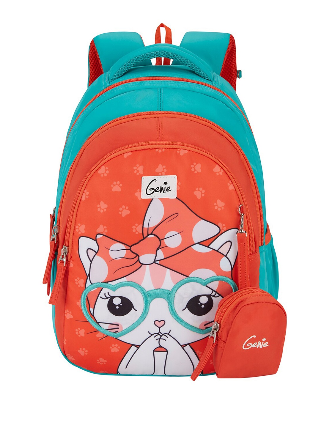 

Genie Girls Graphic Backpack, Coral