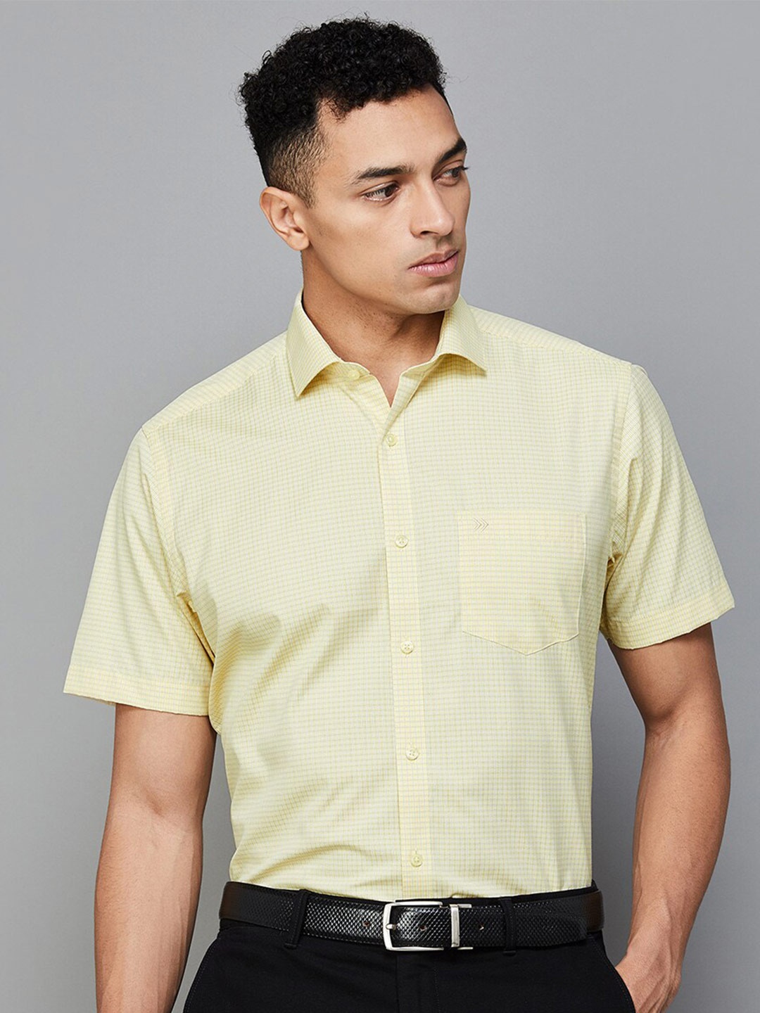 

CODE by Lifestyle Men Opaque Formal Shirt, Yellow