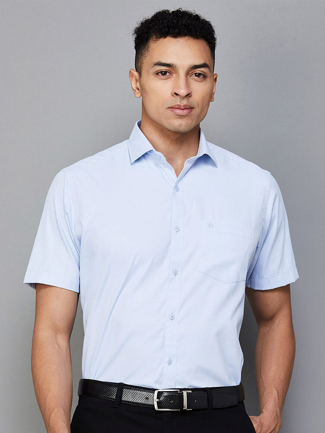 

CODE by Lifestyle Men Opaque Printed Formal Shirt, Blue