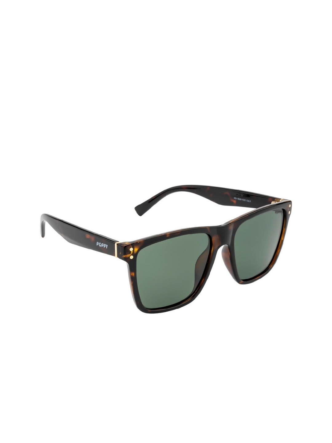 

POPPY Men Wayfarer Sunglasses with Polarised and UV Protected Lens PO-5020-C02, Green