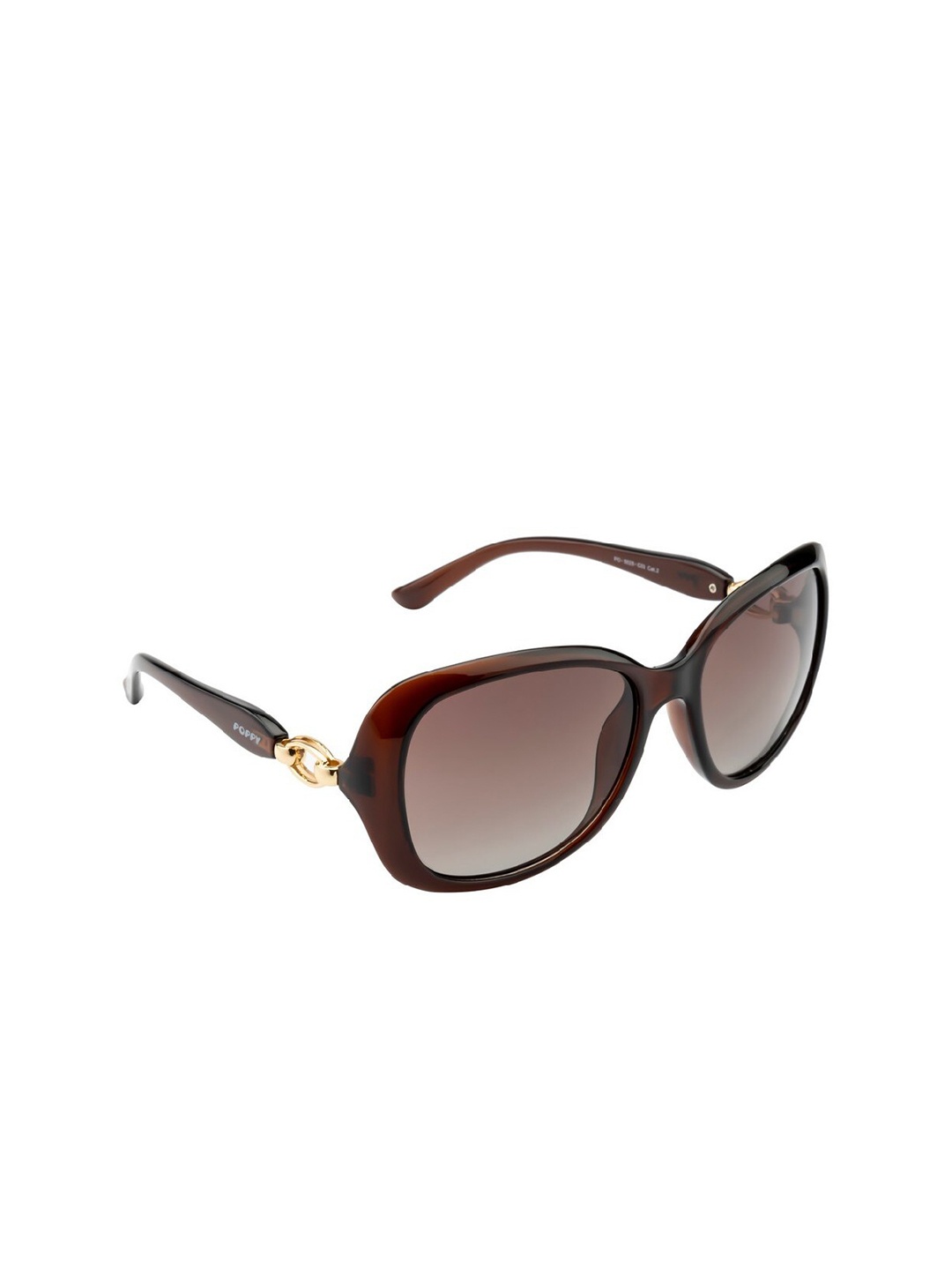 

POPPY Women Butterfly Sunglasses with UV Protected Lens, Brown