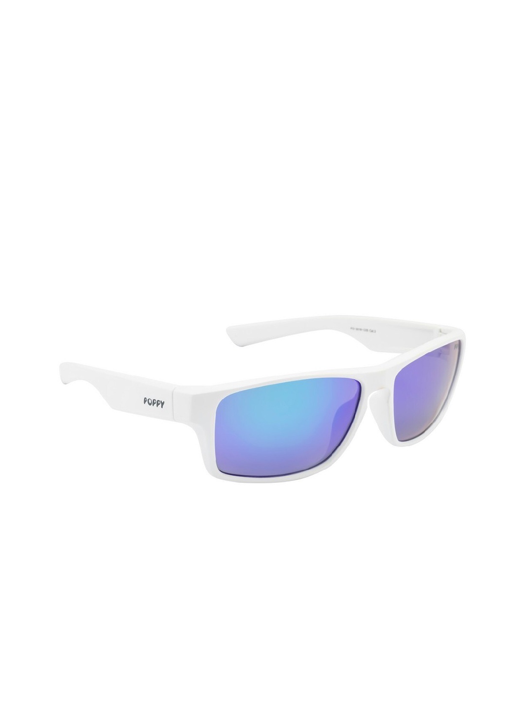 

POPPY Men Sports Sunglasses with UV Protected Lens PO-5018-C05, White