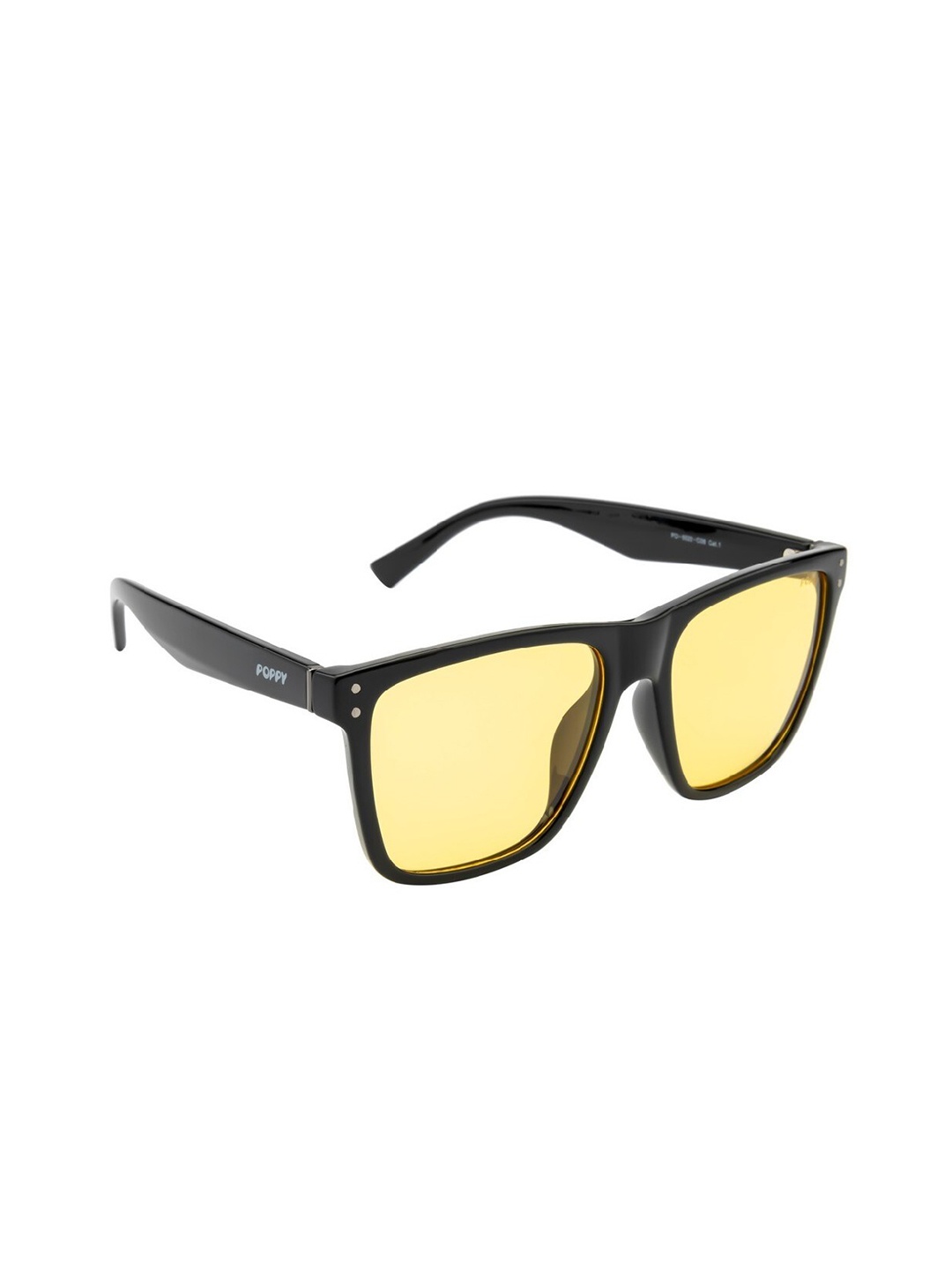 

POPPY Men Wayfarer Sunglasses with UV Protected Lens PO-5020-C06-Black, Yellow