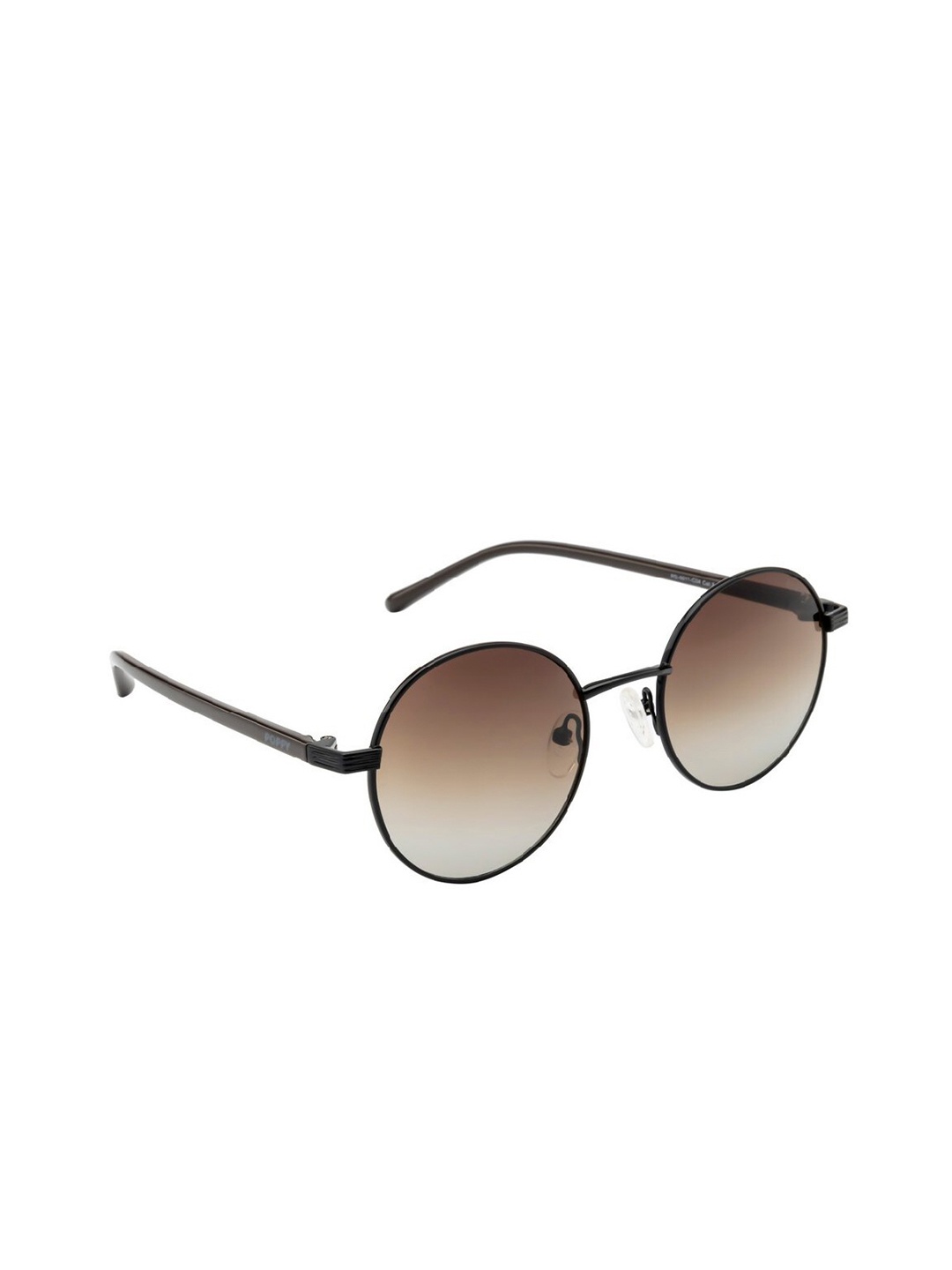 

POPPY Unisex Round Sunglasses with UV Protected Lens PO-5011-C04, Brown