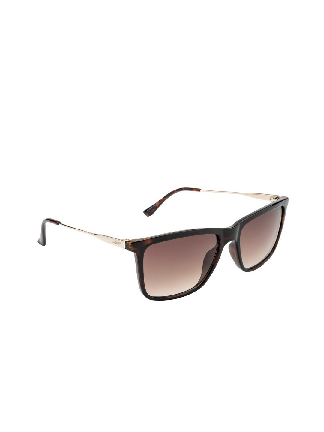 

POPPY Men Wayfarer Sunglasses with UV Protected Lens PO-5016-C02, Brown