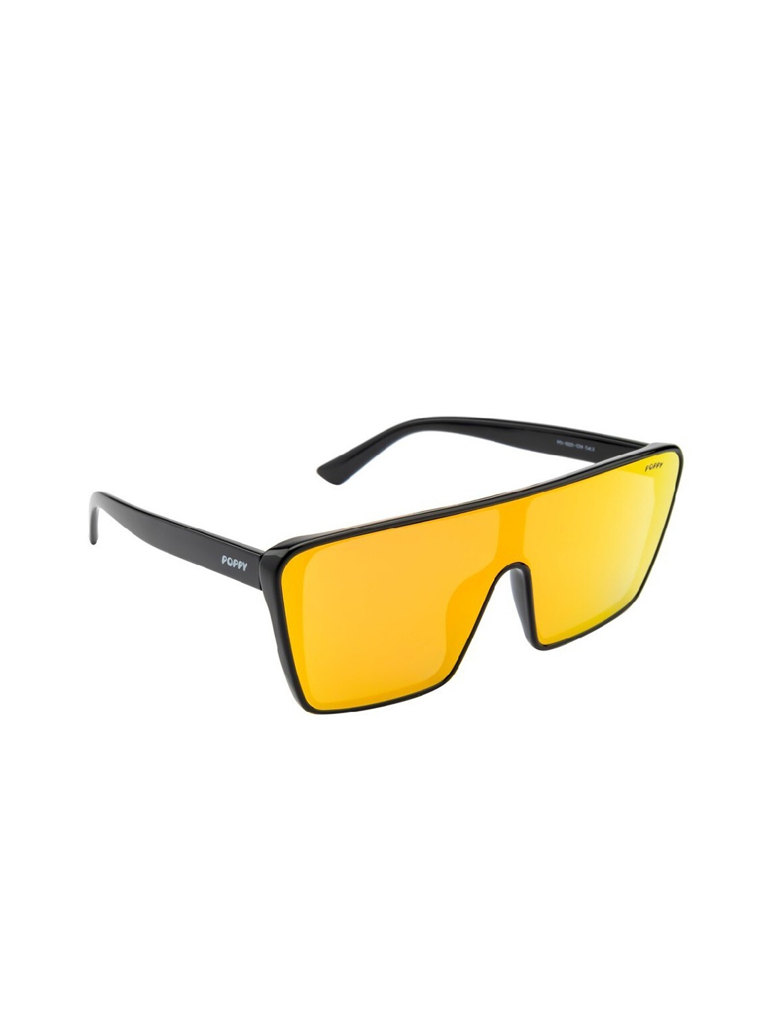 

POPPY Men Wayfarer Sunglasses with UV Protected Lens PO-5023-C04, Yellow