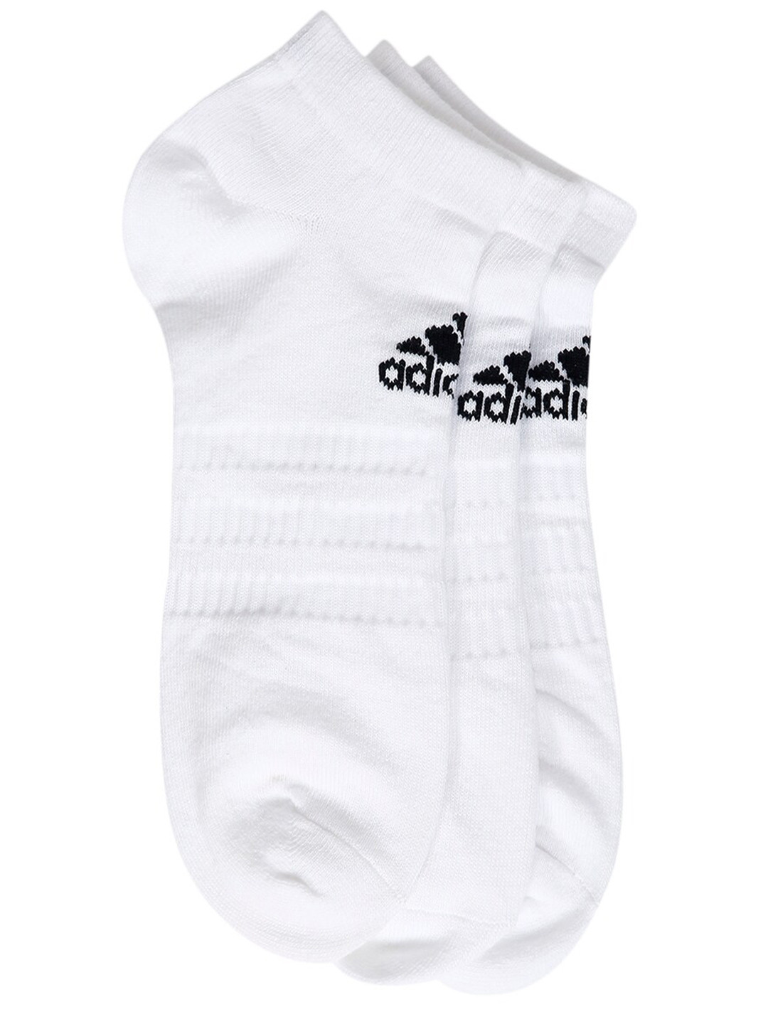 

ADIDAS Men Pack of 3 Assorted Flat Low Cut Socks, White