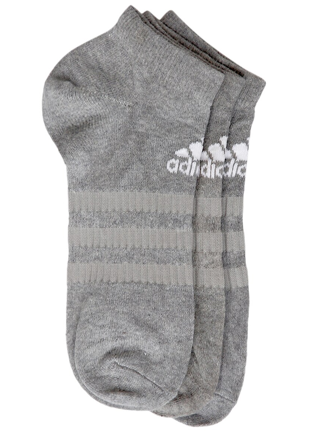 

ADIDAS Men Pack of 3 Assorted Flat Low Cut Socks, Grey