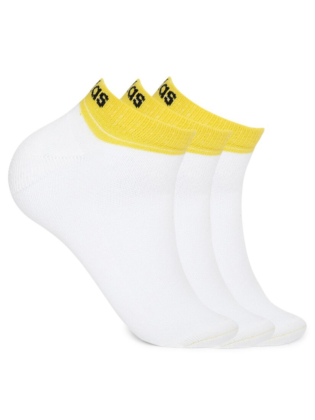 

ADIDAS Men Pack of 3 Assorted Flat Low Cut Socks, White