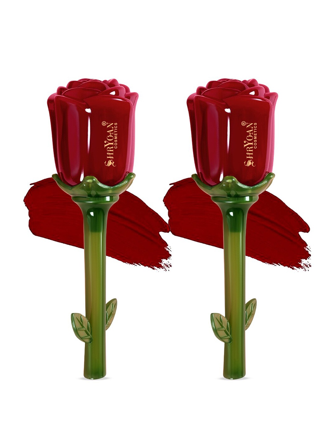 

SHRYOAN Rose Set Of 2 Liquid Smudge Proof Sindoor - 6ml Each - Maroon, Red