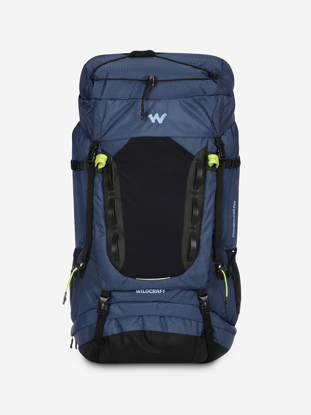 

Wildcraft Gangotri 65 Pro Unisex Brand Logo Printed Rucksacks, Blue