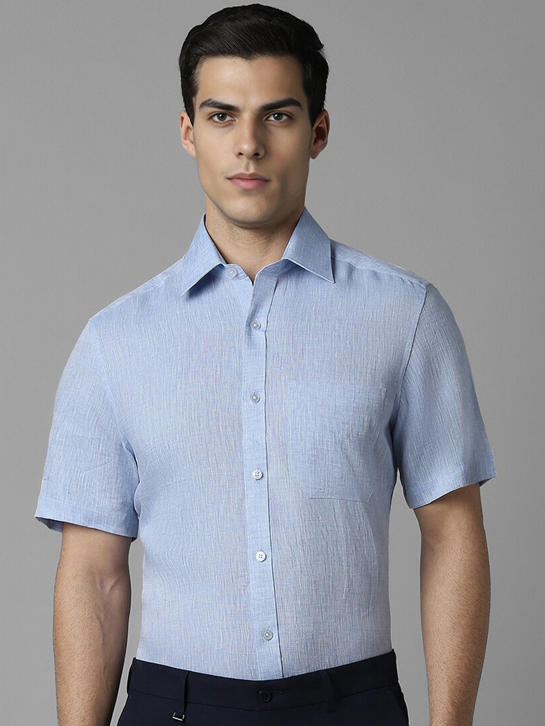 

Louis Philippe Men Opaque Formal Shirt, Blue