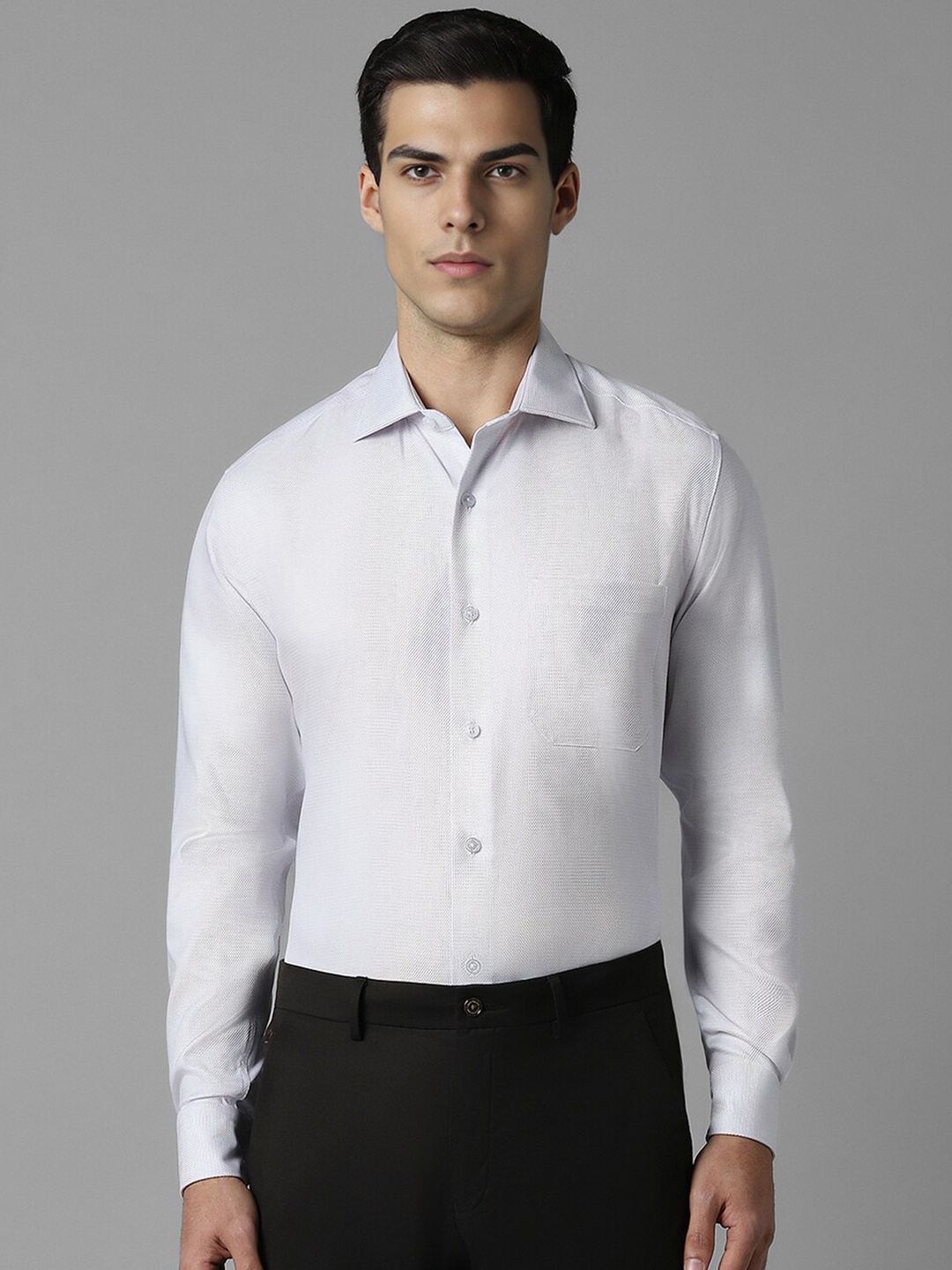 

Louis Philippe Men Opaque Formal Shirt, White