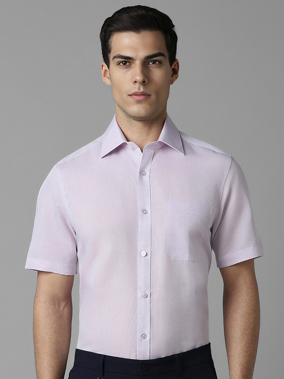 

Louis Philippe Men Opaque Formal Shirt, Purple