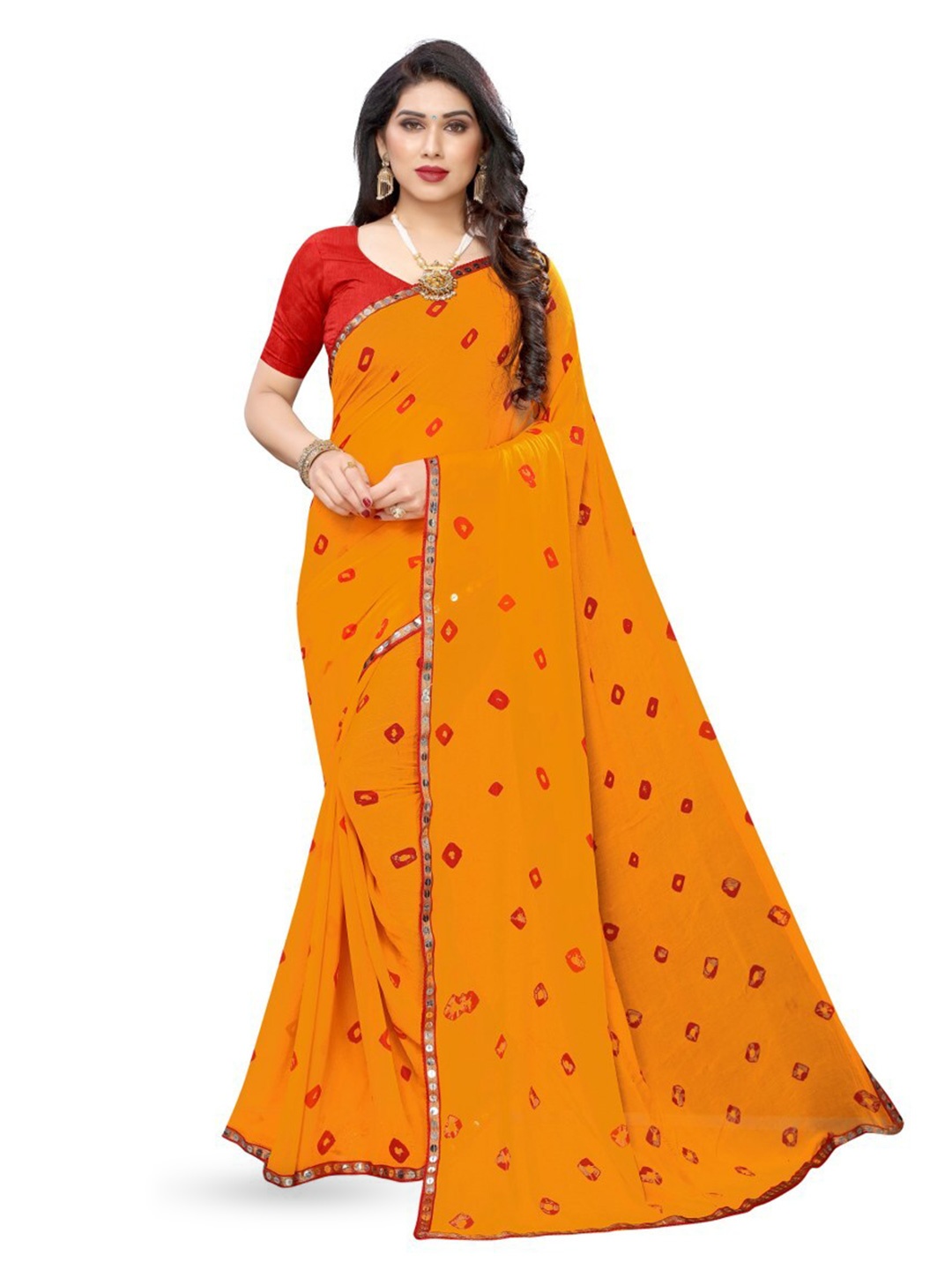 

KALINI Silk Cotton Saree, Yellow