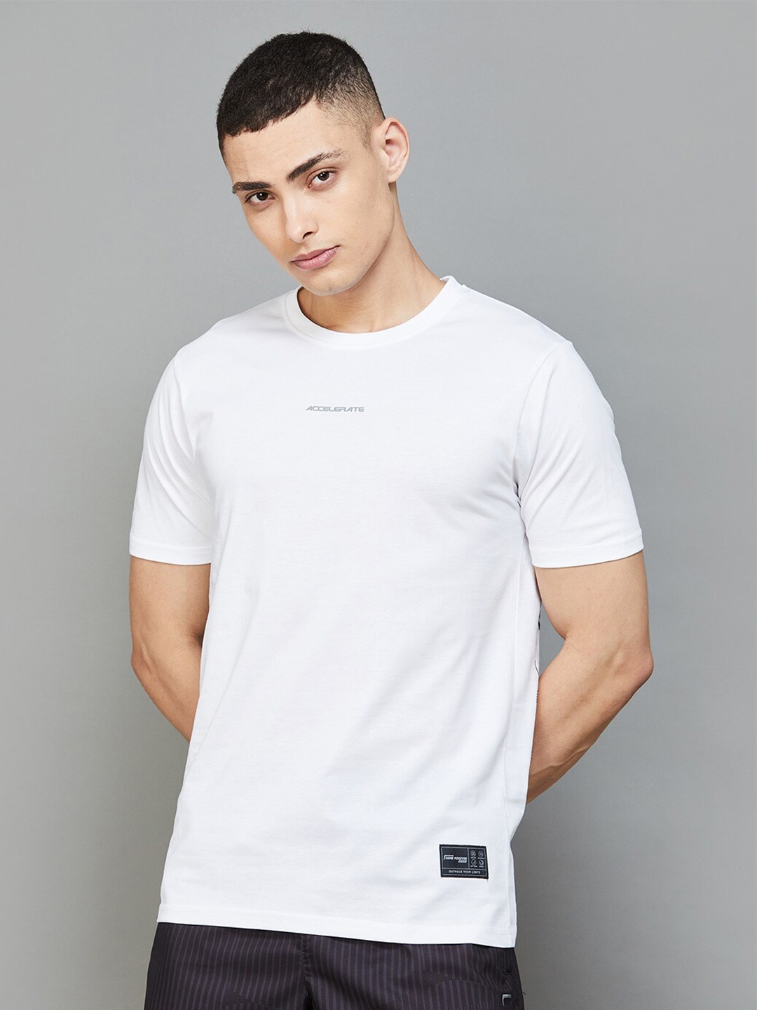 

Fame Forever by Lifestyle Men Colourblocked T-shirt, White