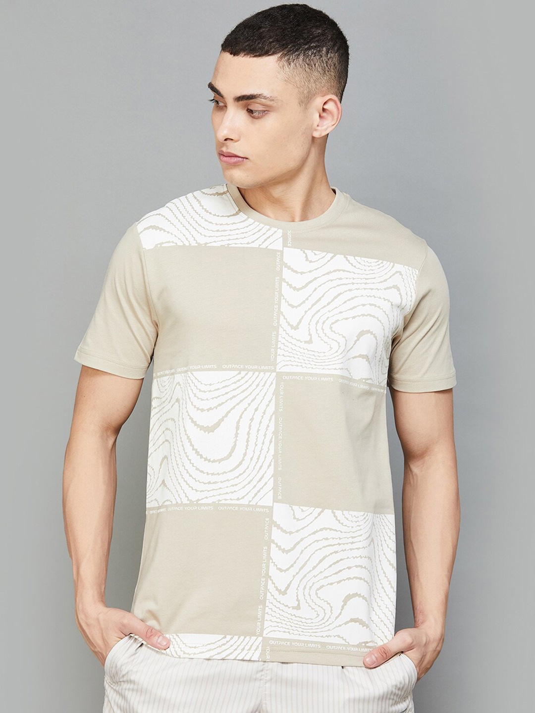 

Fame Forever by Lifestyle Men Printed T-shirt, Beige