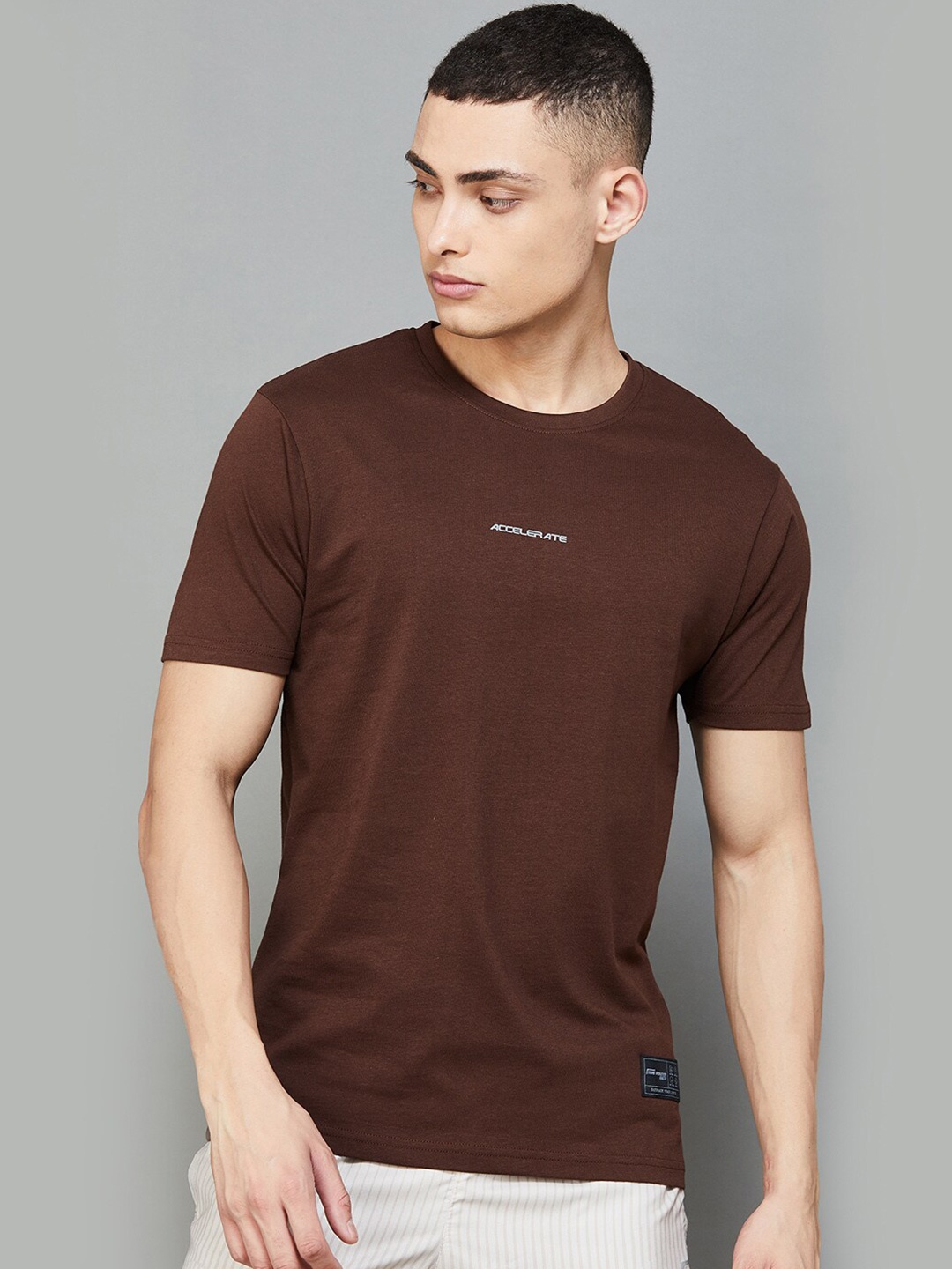 

Fame Forever by Lifestyle Men Printed T-shirt, Coffee brown