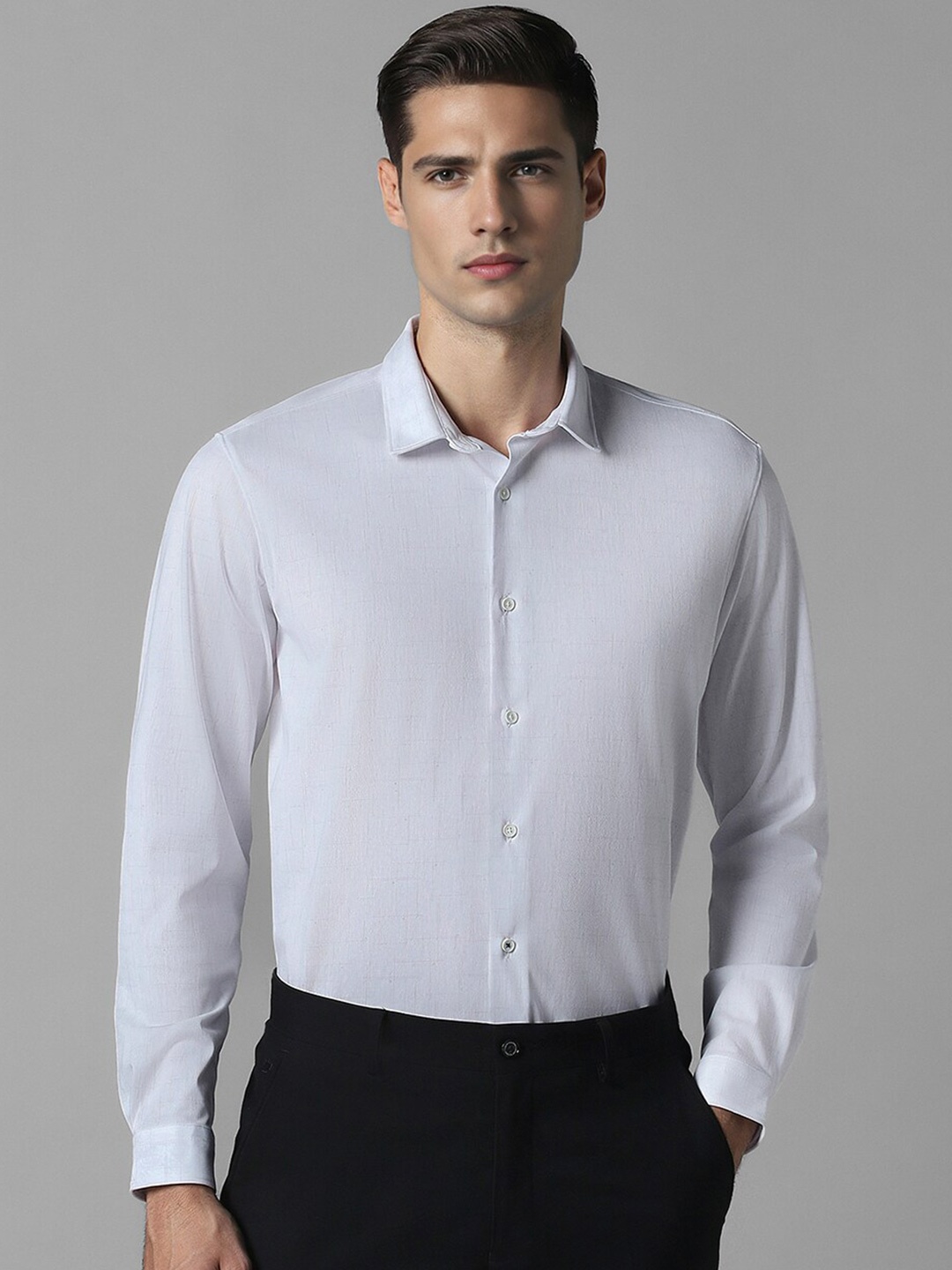 

Louis Philippe Sport Men Slim Fit Opaque Casual Shirt, White