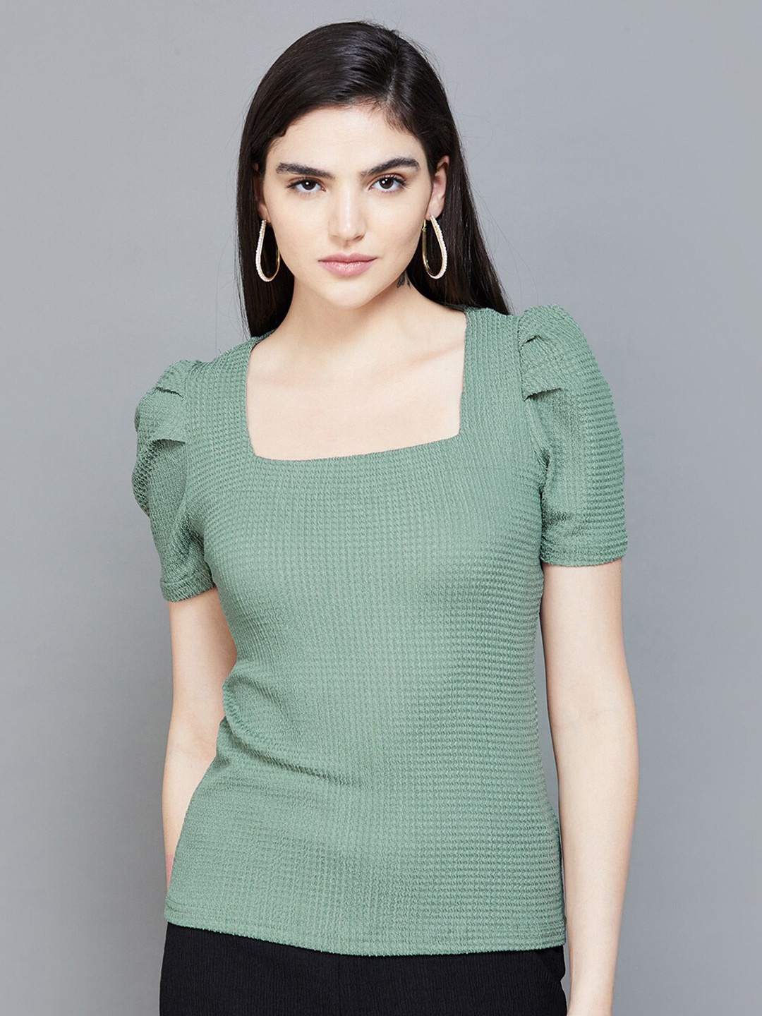 

CODE by Lifestyle Striped Top, Olive