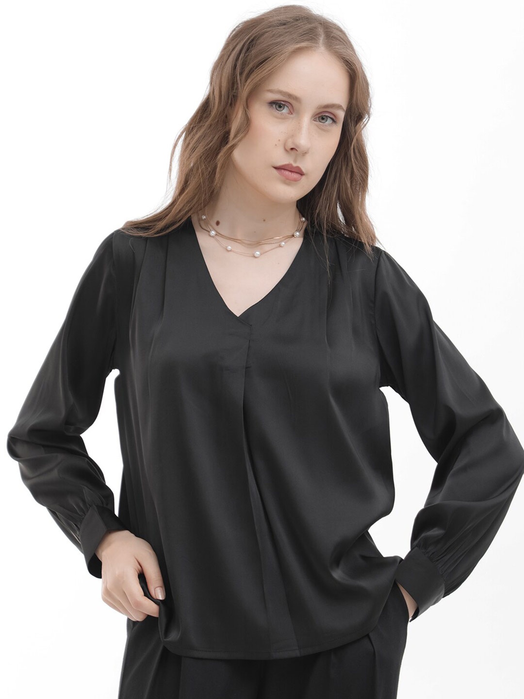 

RAREISM Puff Sleeve Top, Black