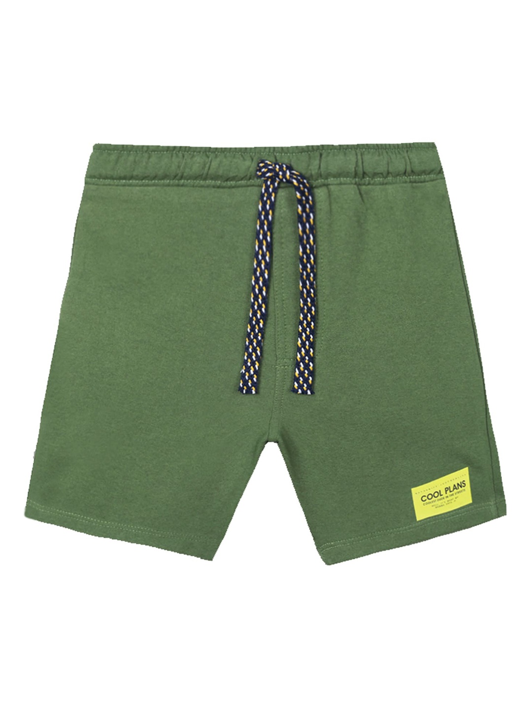 

Anthrilo Boys Mid-Rise Cotton Shorts, Green