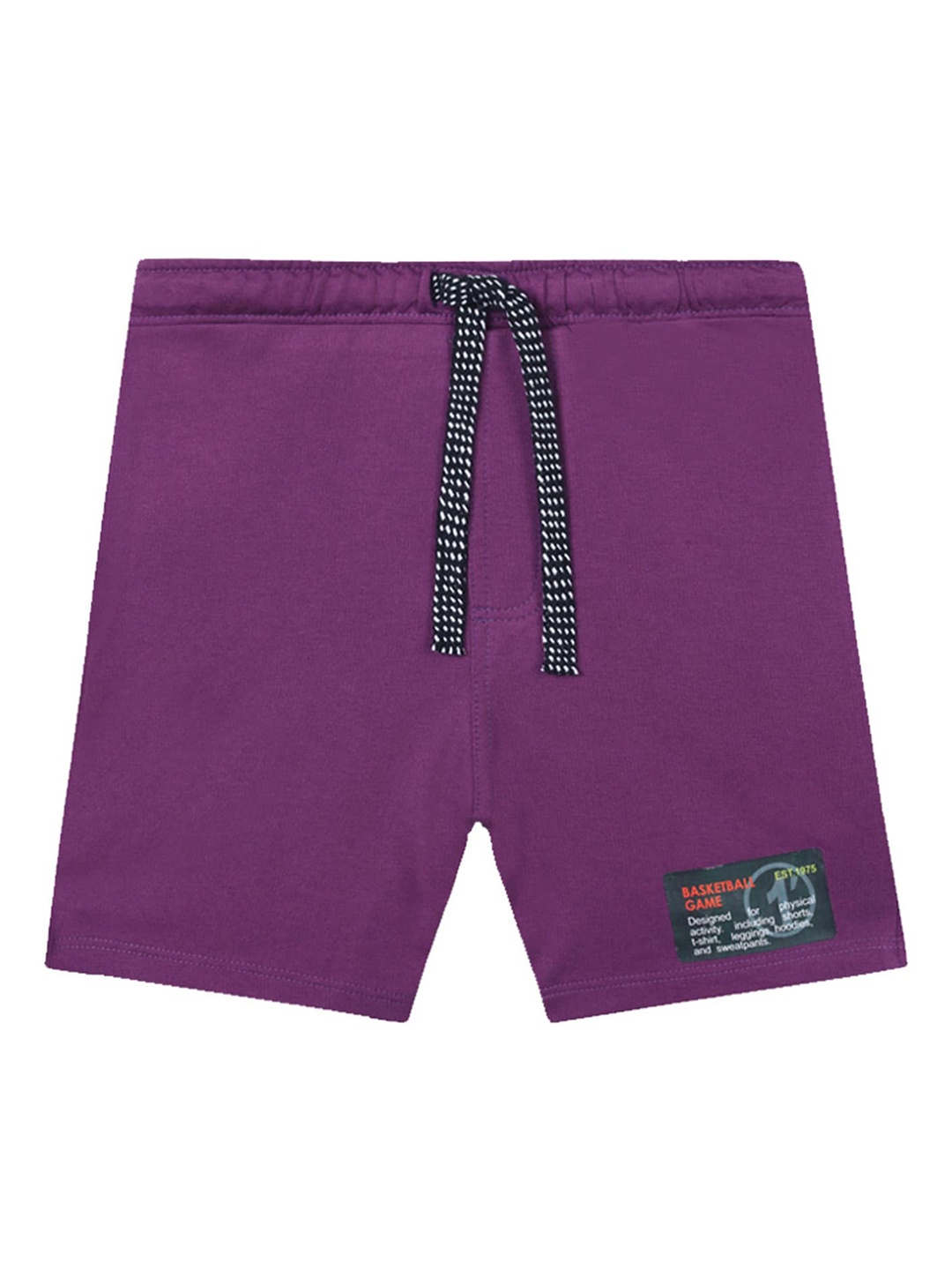 

Anthrilo Boys Mid-Rise Cotton Shorts, Purple