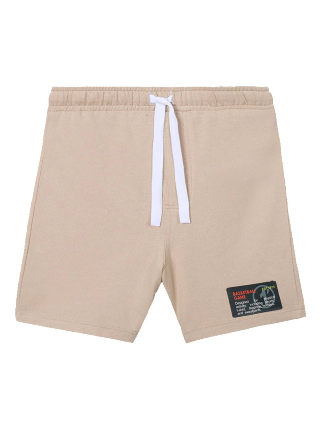 

Anthrilo Boys Mid-Rise Cotton Shorts, Beige