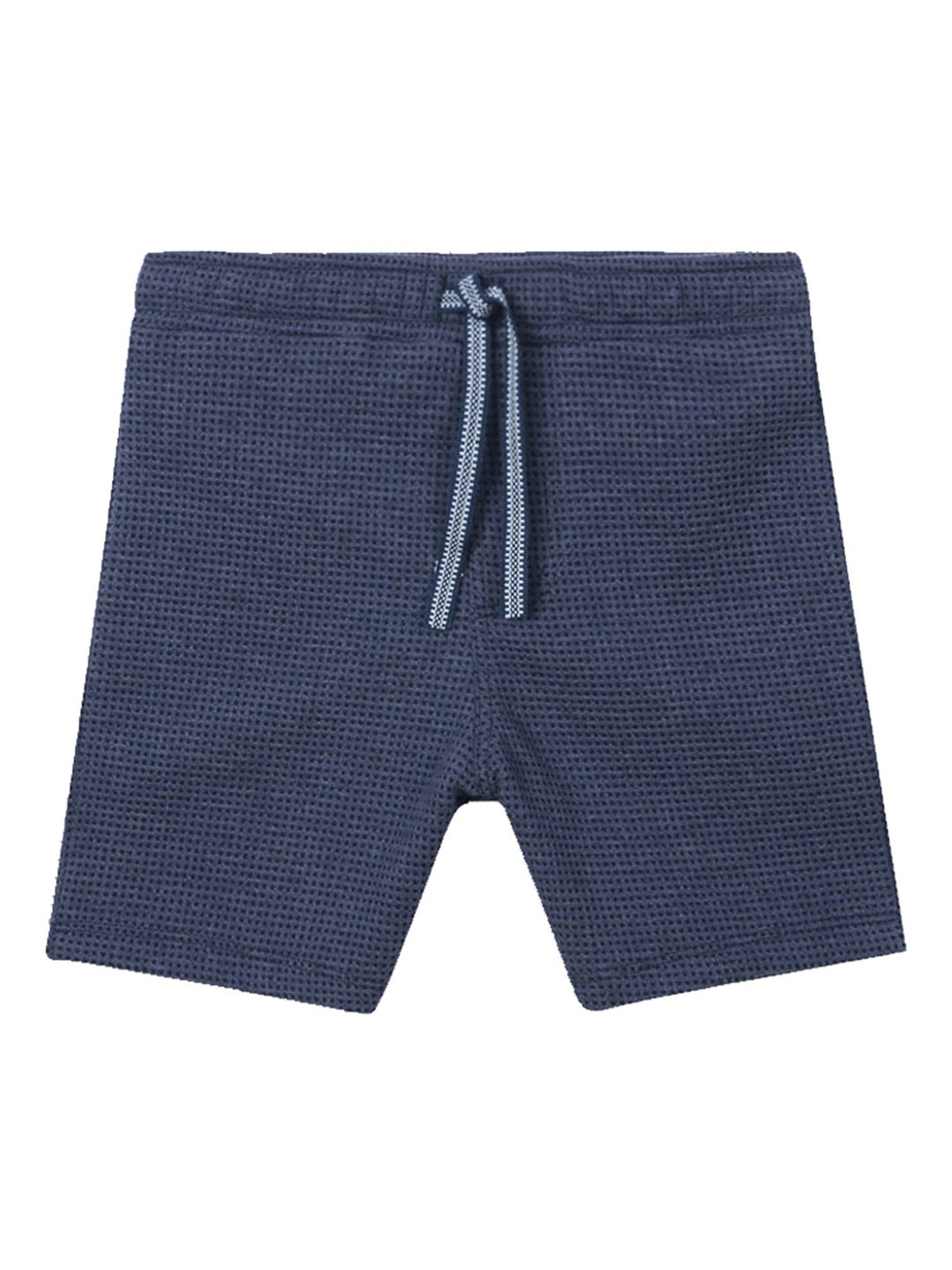 

Anthrilo Boys Textured Mid-Rise Cotton Shorts, Blue