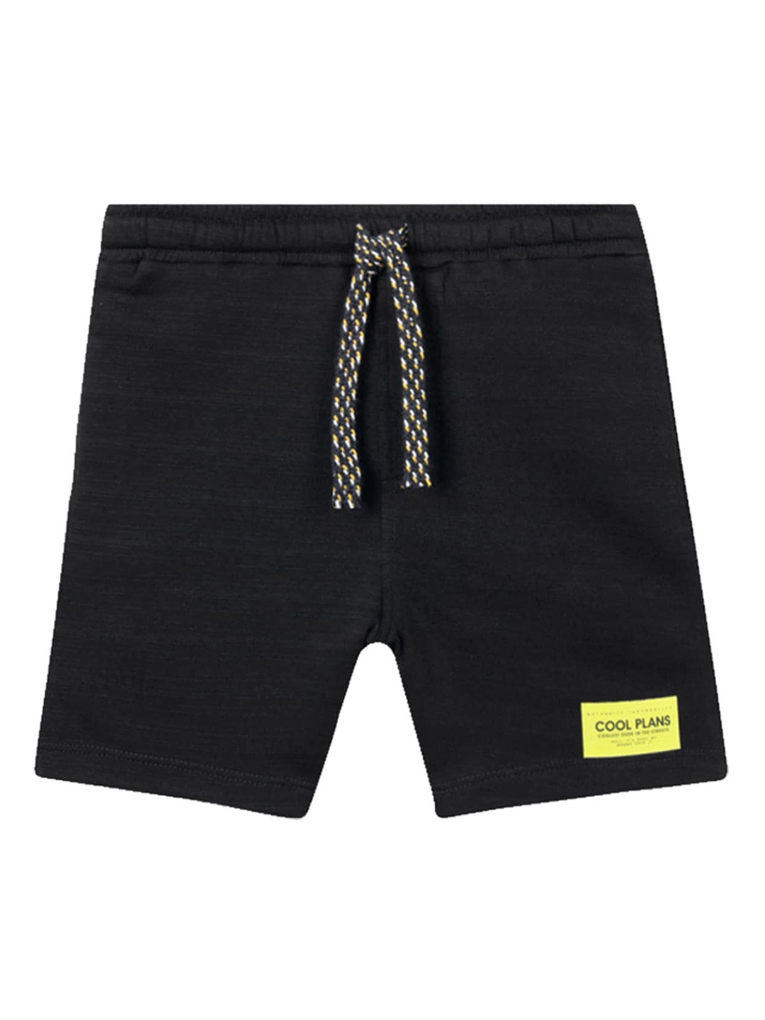 

Anthrilo Boys Mid-Rise Cotton Shorts, Black