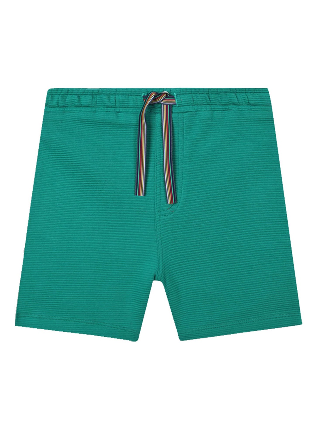 

Anthrilo Boys Textured Mid-Rise Cotton Shorts, Green