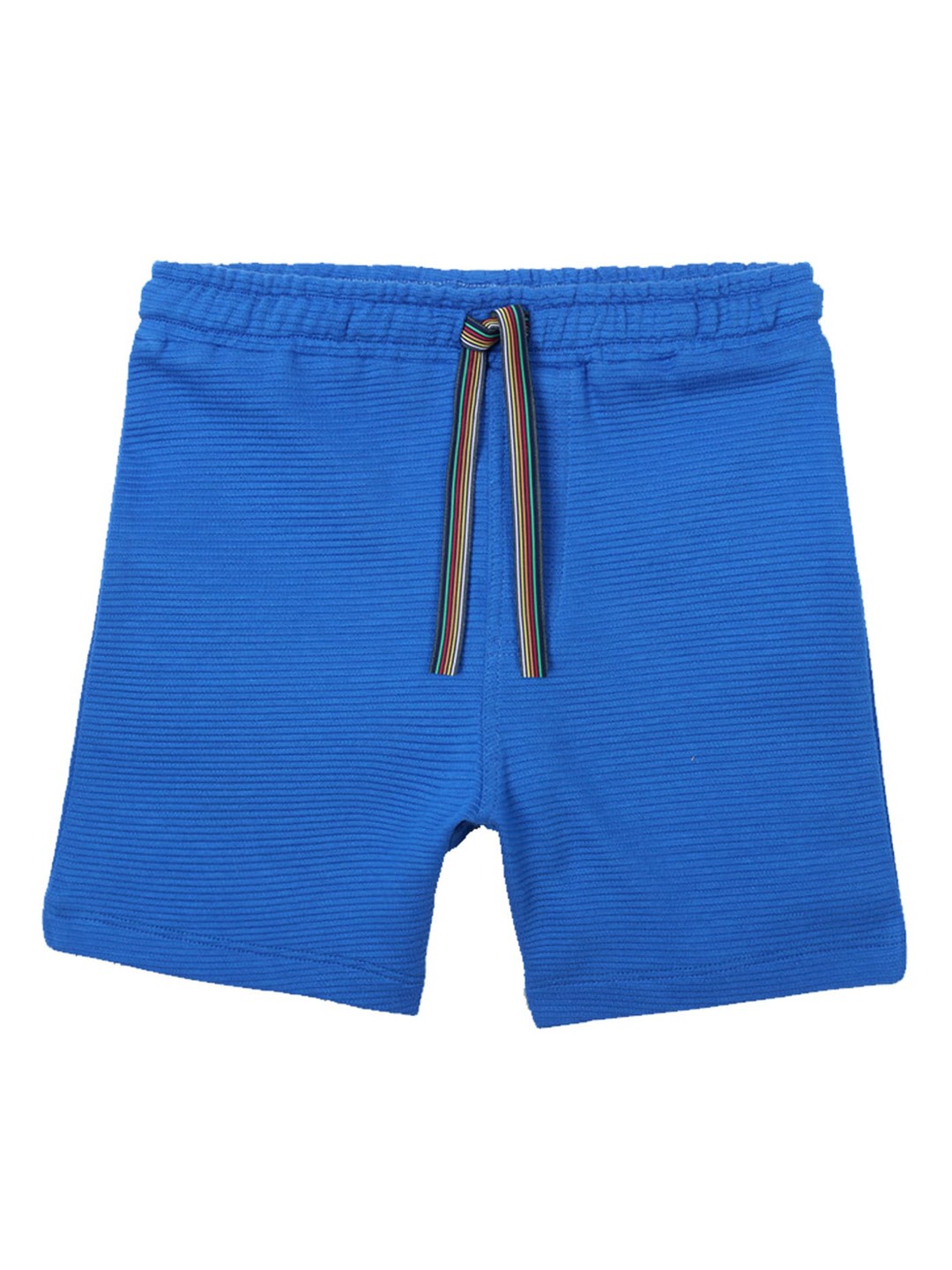

Anthrilo Boys Textured Mid-Rise Cotton Shorts, Blue