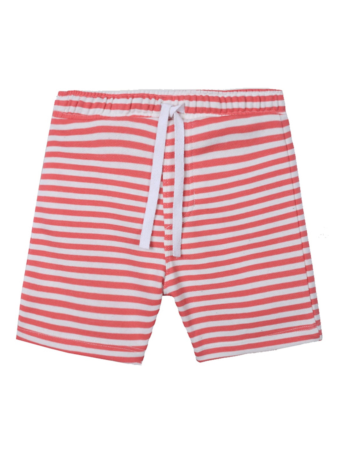

Anthrilo Boys Striped Mid-Rise Cotton Shorts, White