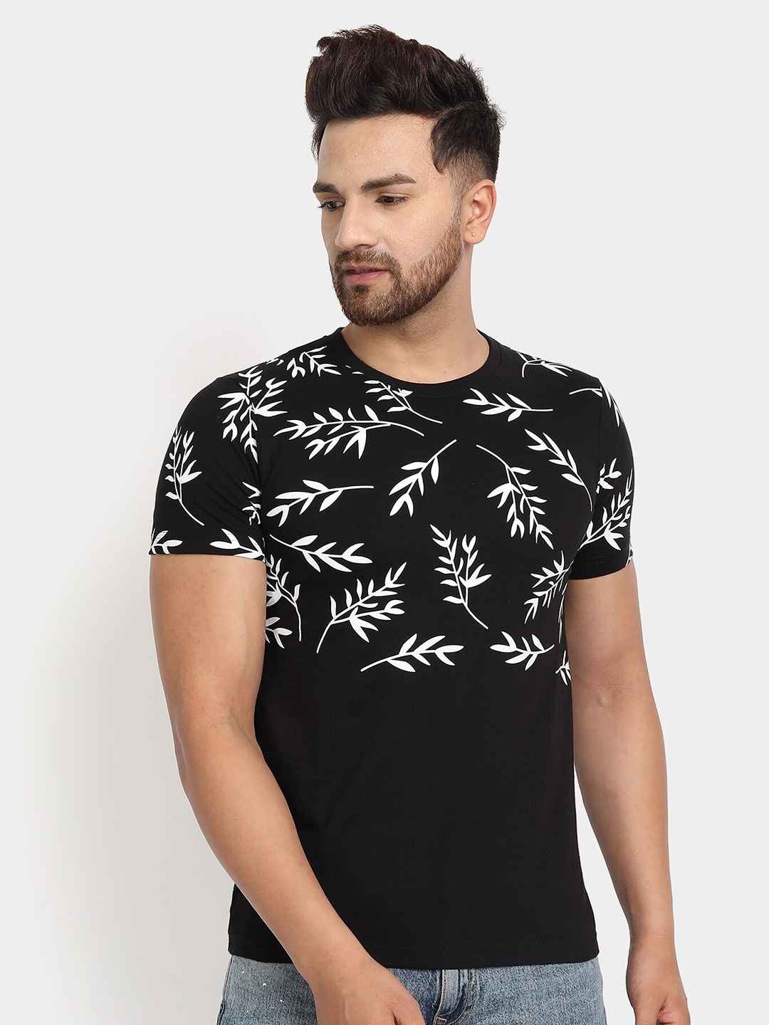 

jugular Tropical Printed T-shirt, Black