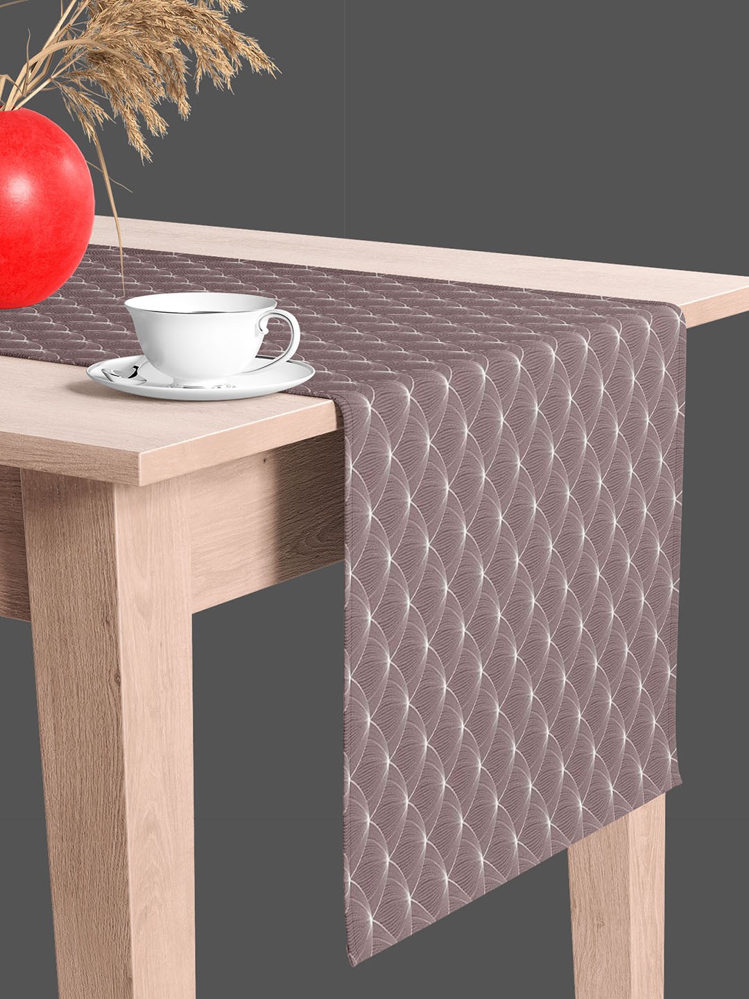 

ArtzFolio Mauve & White Digital Printed Table Runner