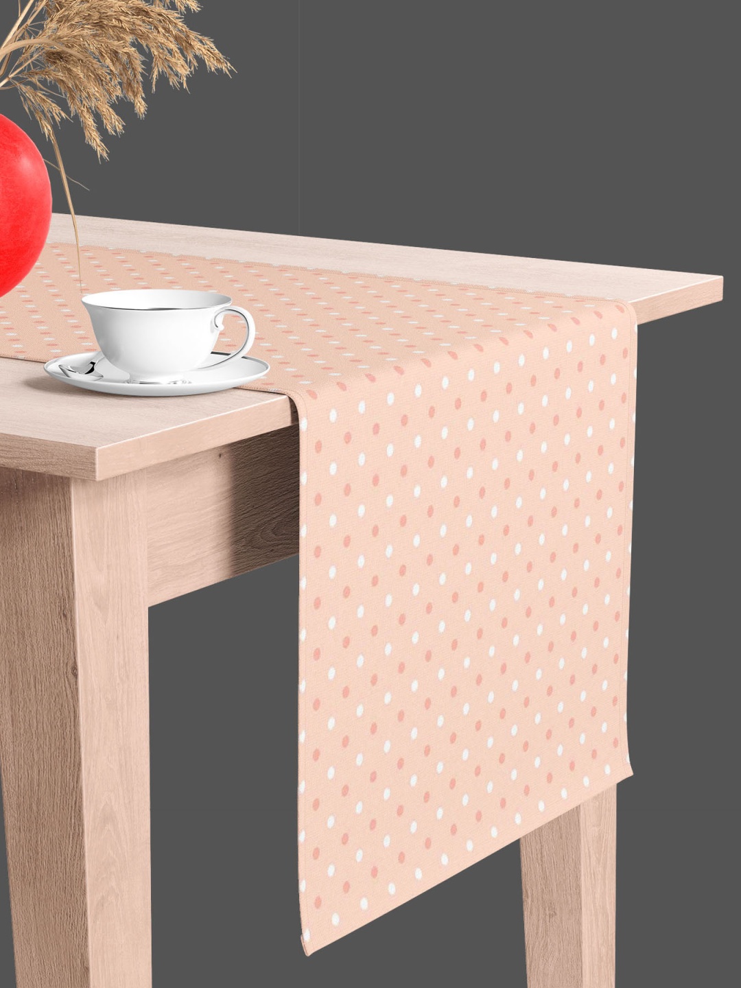 

ArtzFolio Geometric Printed Table Runner, Taupe