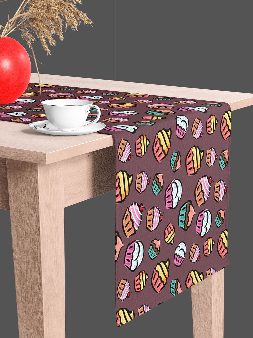 

ArtzFolio Mauve & Brown Digital Printed Table Runner