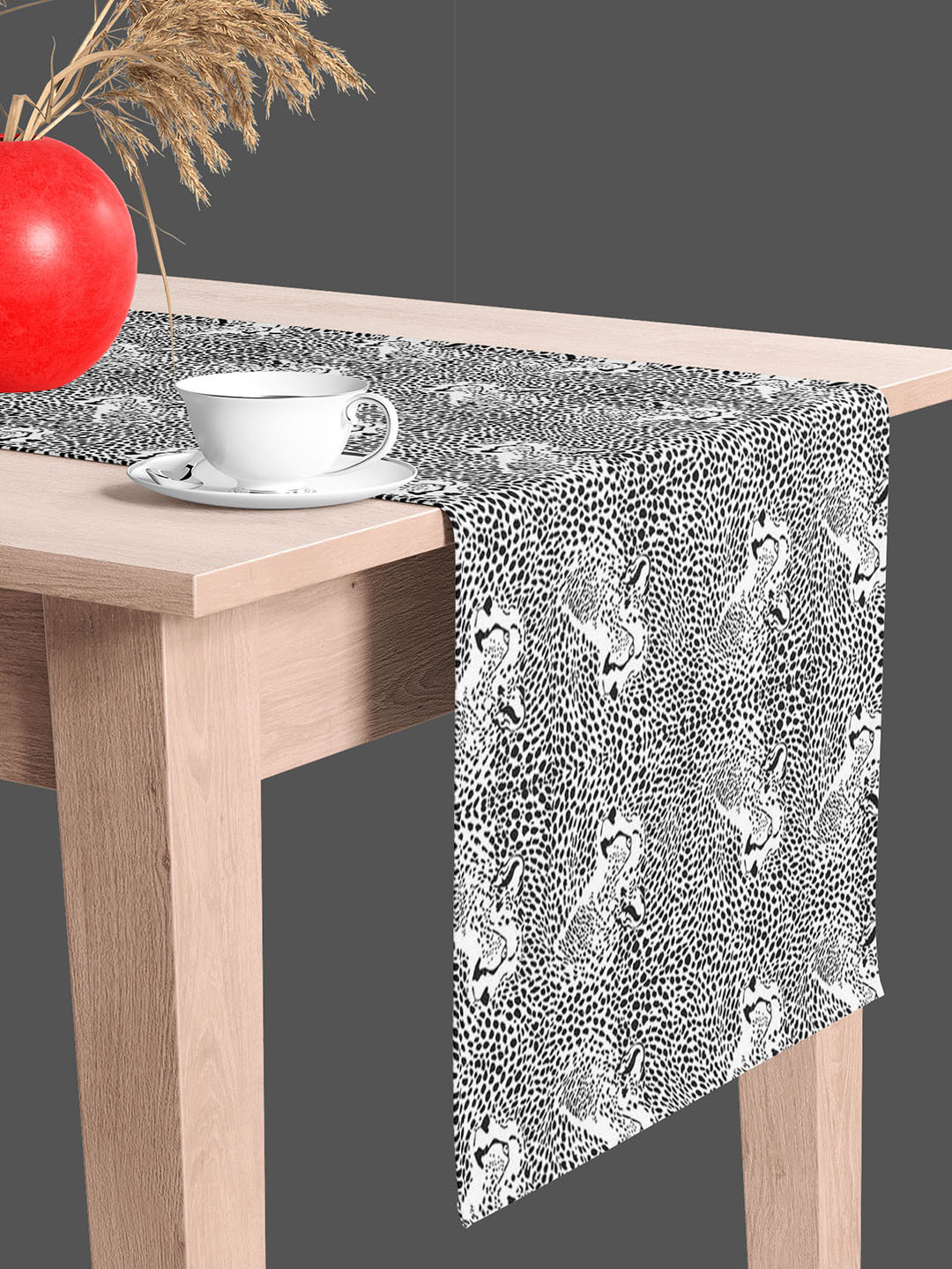 

ArtzFolio Black & White Digital Printed Table Runner