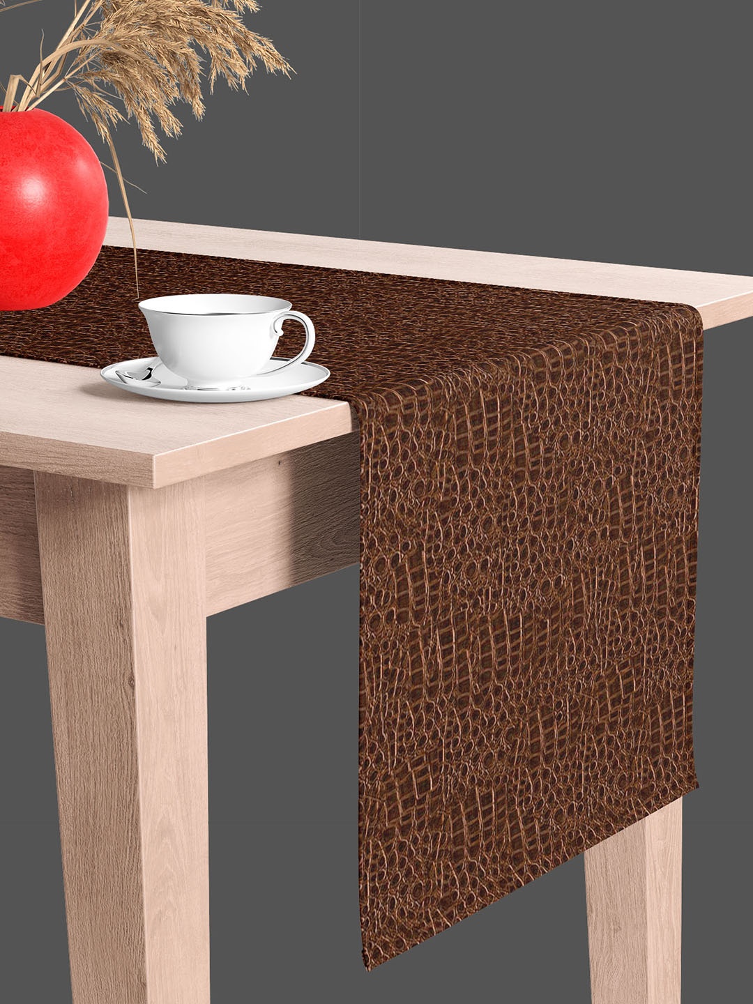 

ArtzFolio Brown Quirky Printed Table Runner