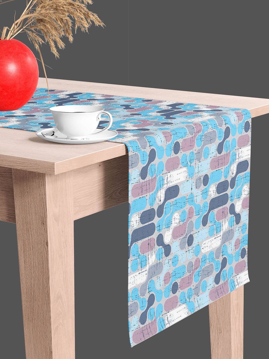 

ArtzFolio Blue & Grey Digital Printed Table Runner