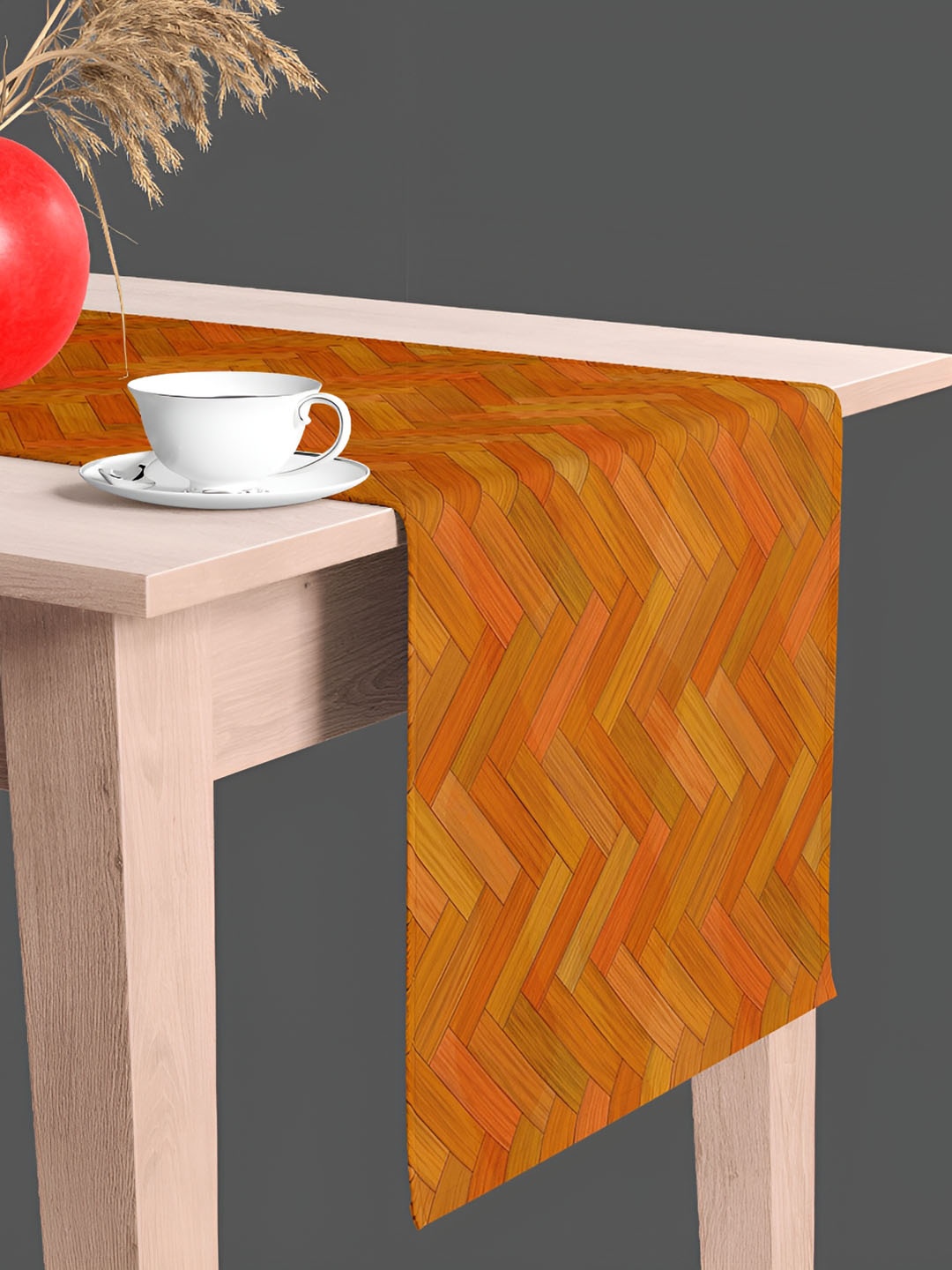 

ArtzFolio Rust Colored & Brown Digital Printed Table Runner