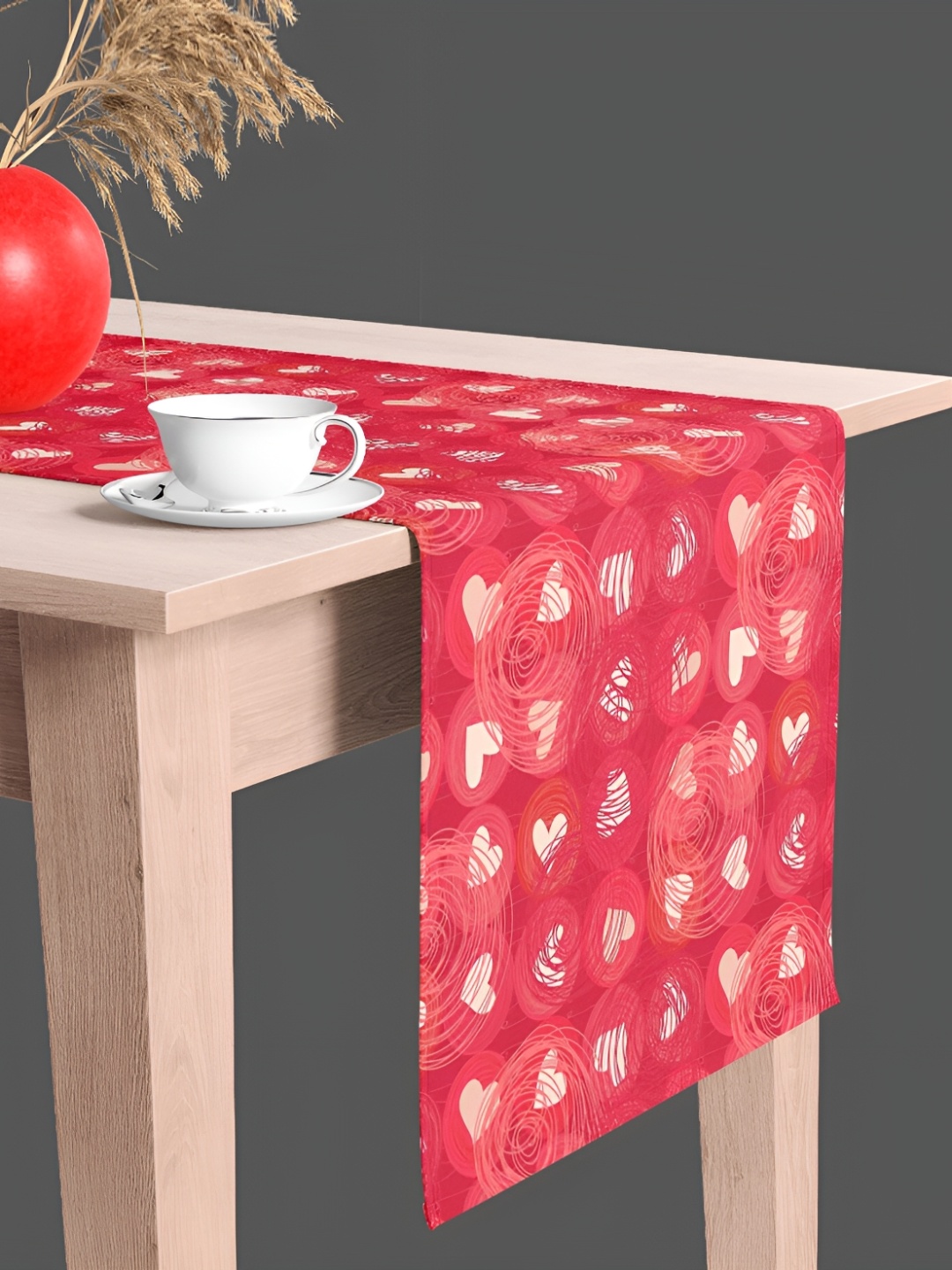 

ArtzFolio Red & White Digital Printed Table Runner