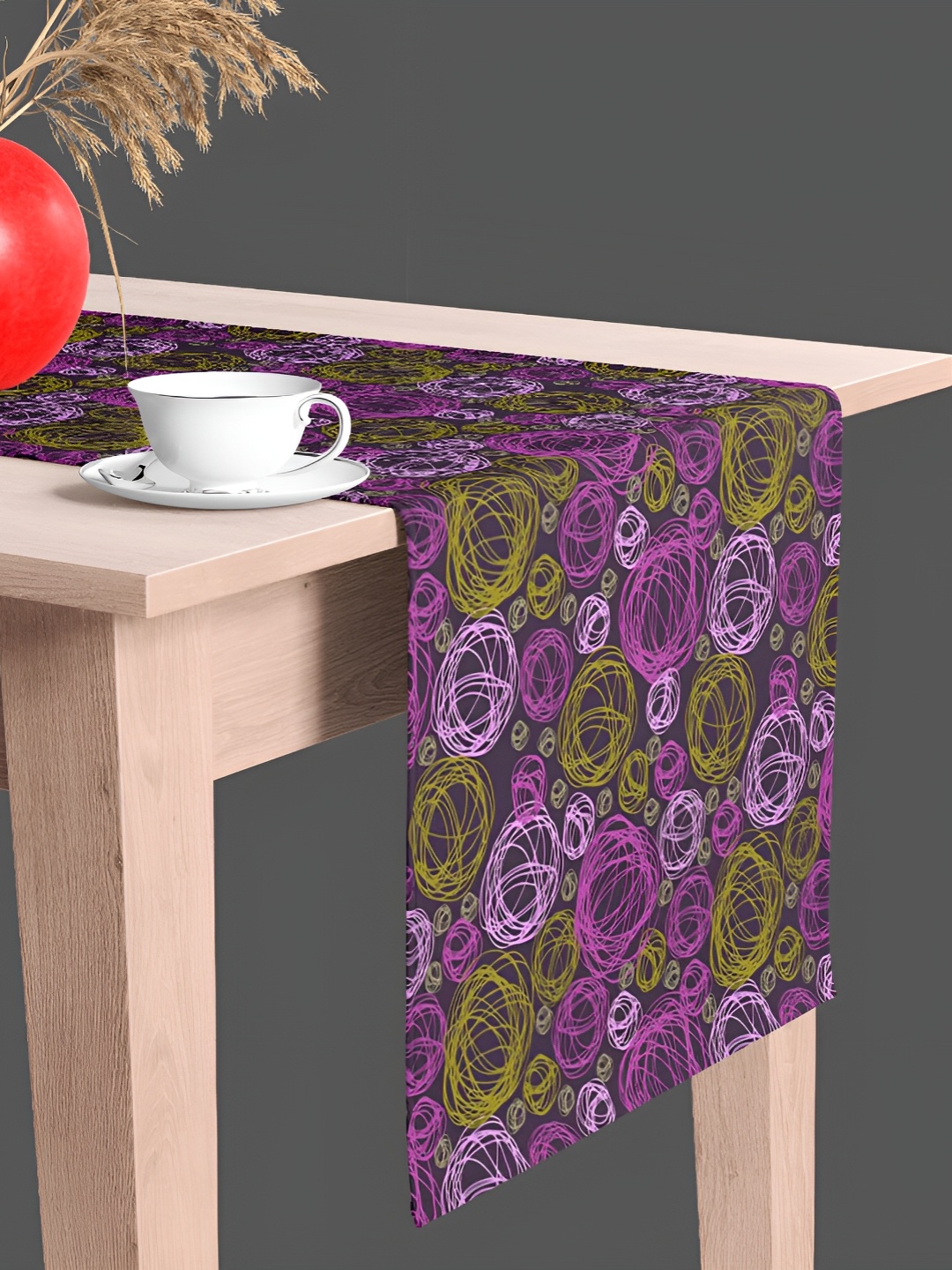 

ArtzFolio Purple & Yellow Digital Printed Table Runner