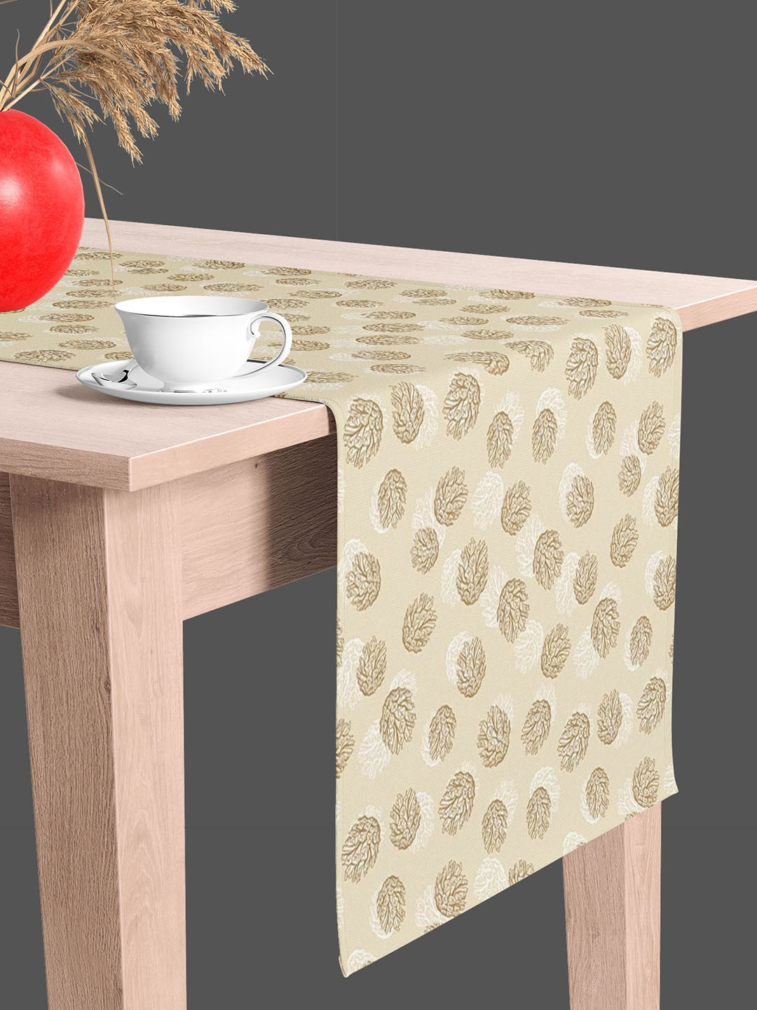 

ArtzFolio Beige & Brown Ethnic Motifs Printed Table Runner