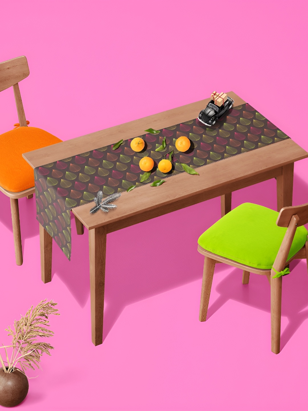 

ArtzFolio Brown & Yellow Digital Printed Table Runner