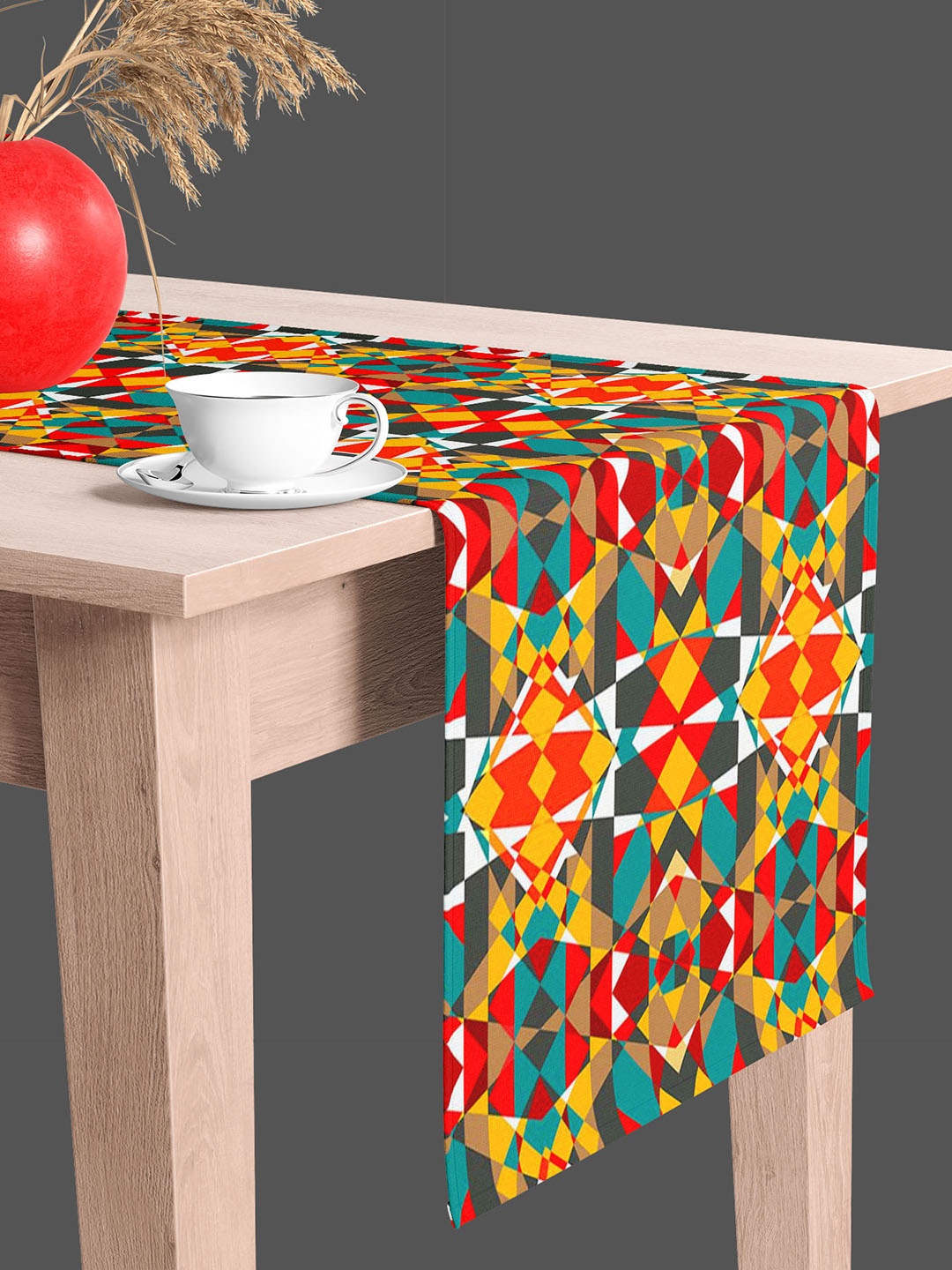 

ArtzFolio Orange-Coloured Digital-Printed Edge To Edge Table Runner