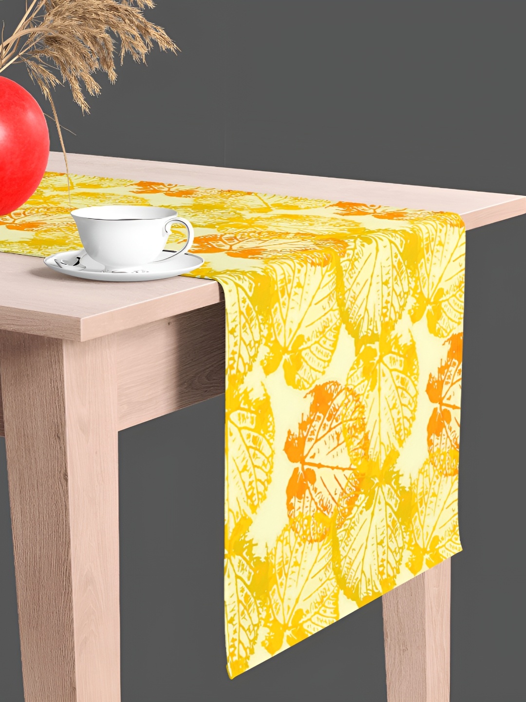 

ArtzFolio Cream Colored & Yellow Digital Printed Table Runner